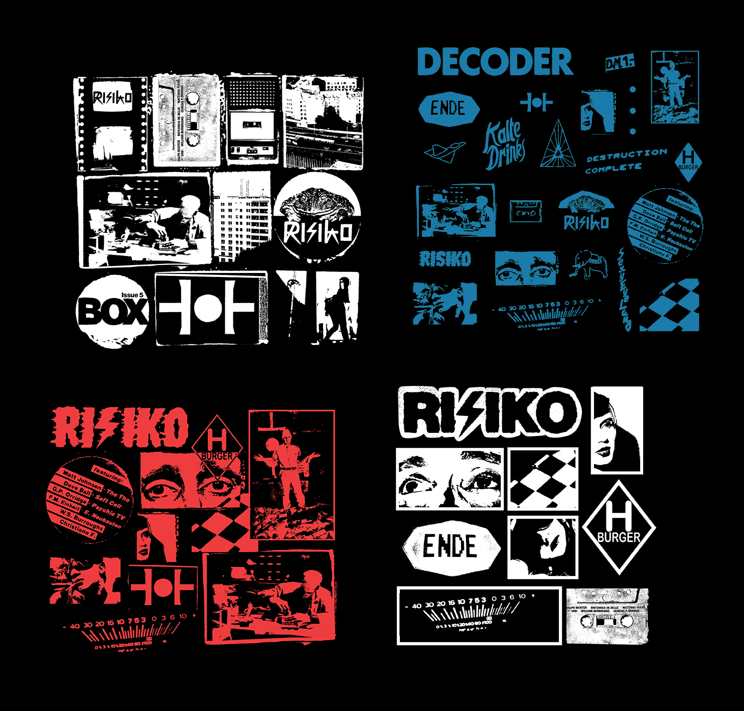 Merchandise Design Graphic Illustration Long Sleeve — Decoder Movie RISIKO Magazine Frog