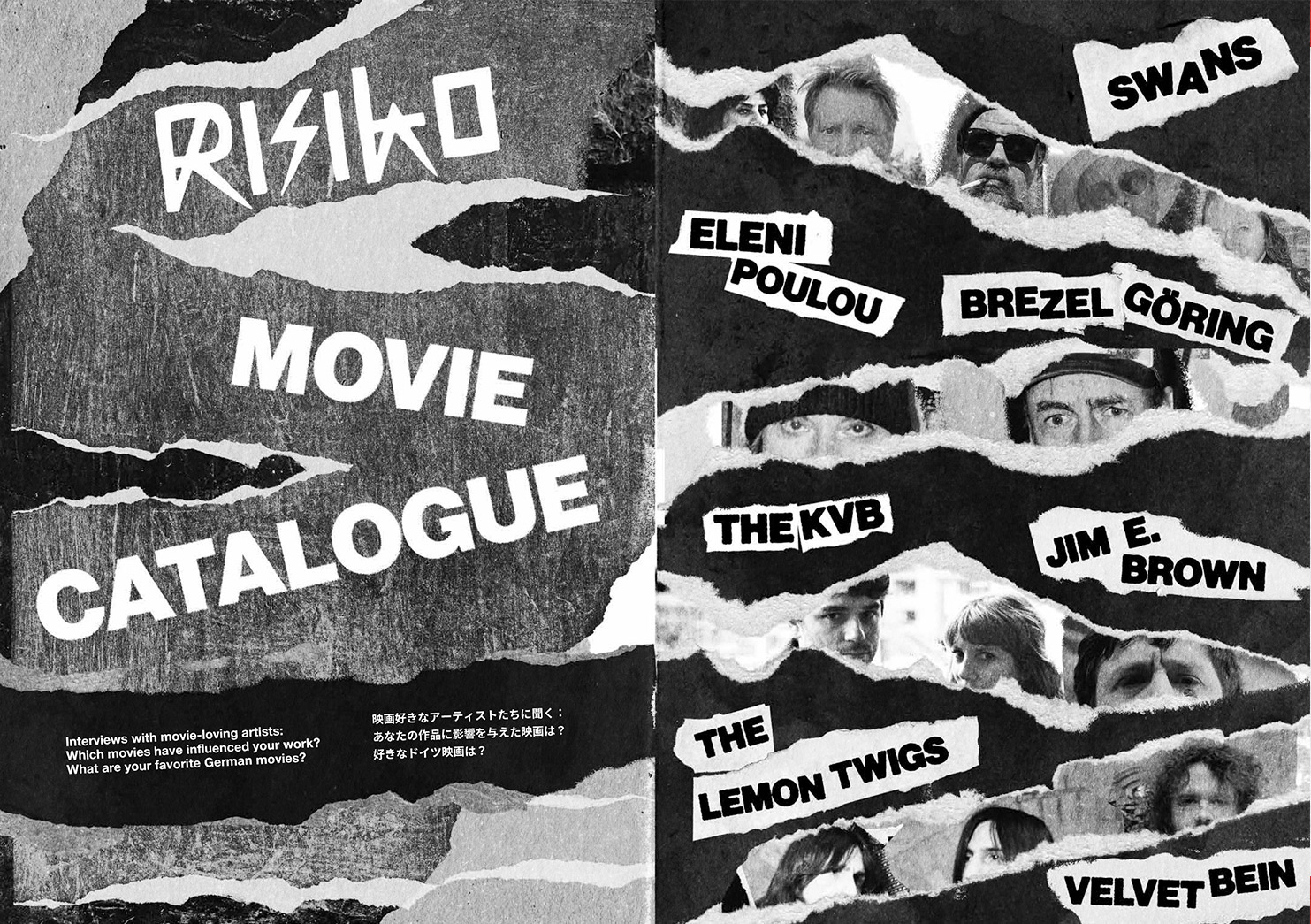 Editorial Design — RISIKO Magazine Einstürzende Neubauten, William S Burroughs, Klaus Maeck